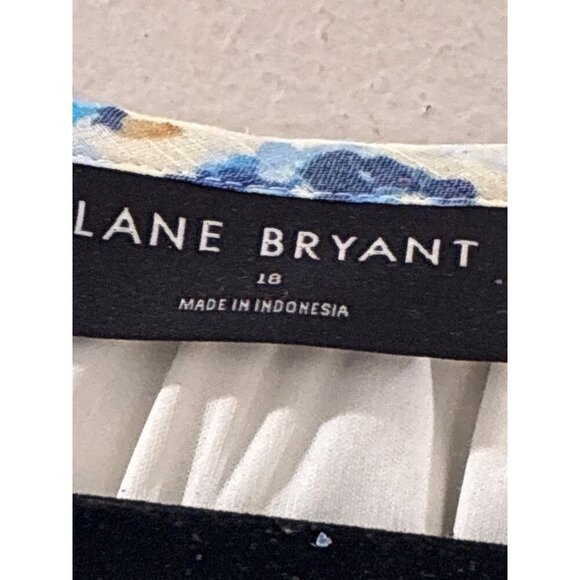 Lane Bryant Dress Womens Puff-Sleeve Tuck-Detail boho Midi Dress size 18 - Picture 5 of 9